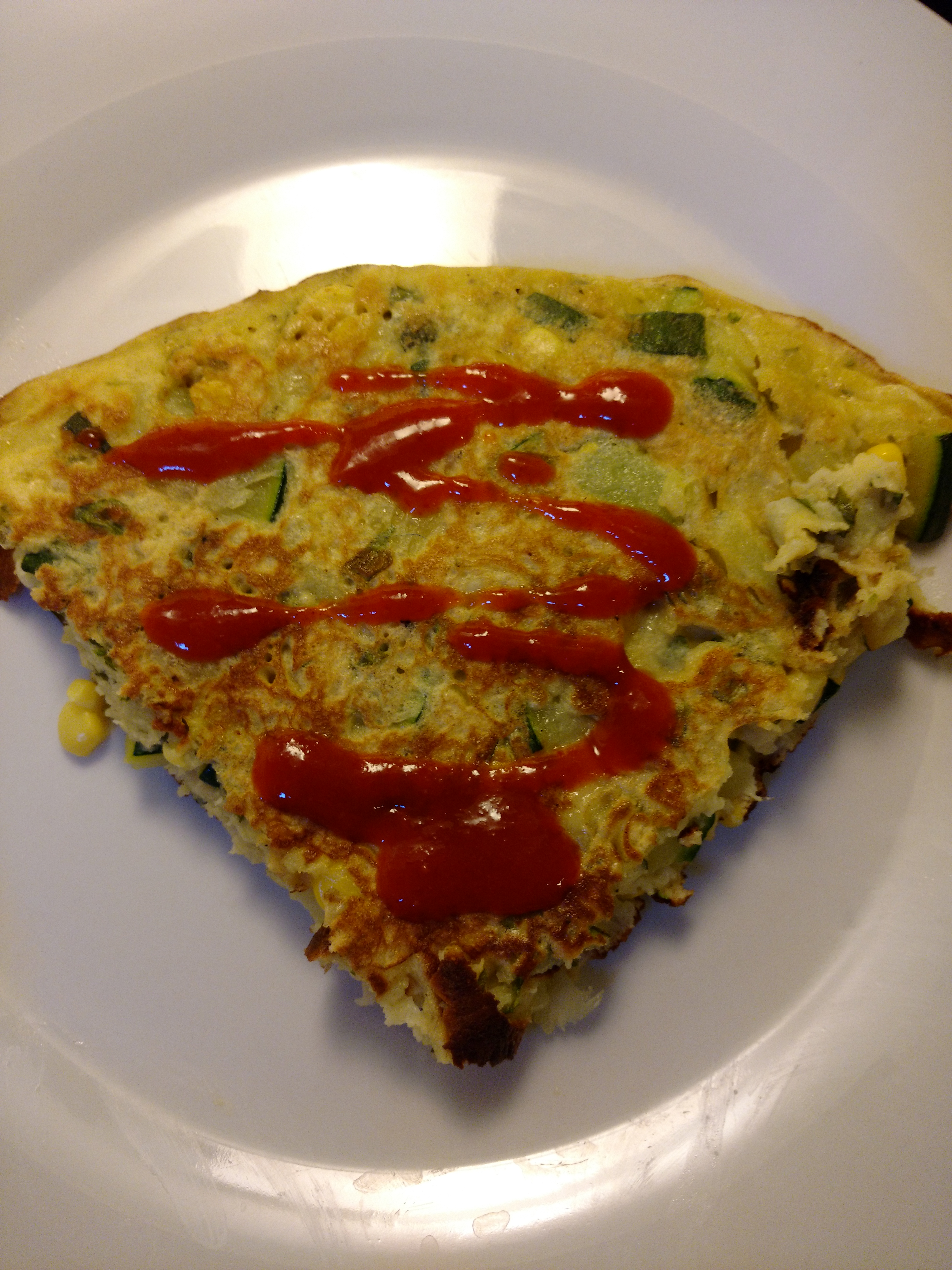 Fisher Hill Farm corn and zucchini pancake